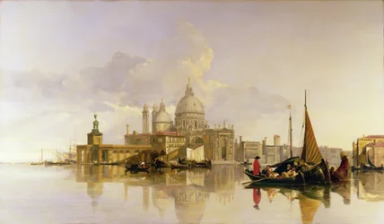 Venedig mit der Dogana und der Kirche S. Maria